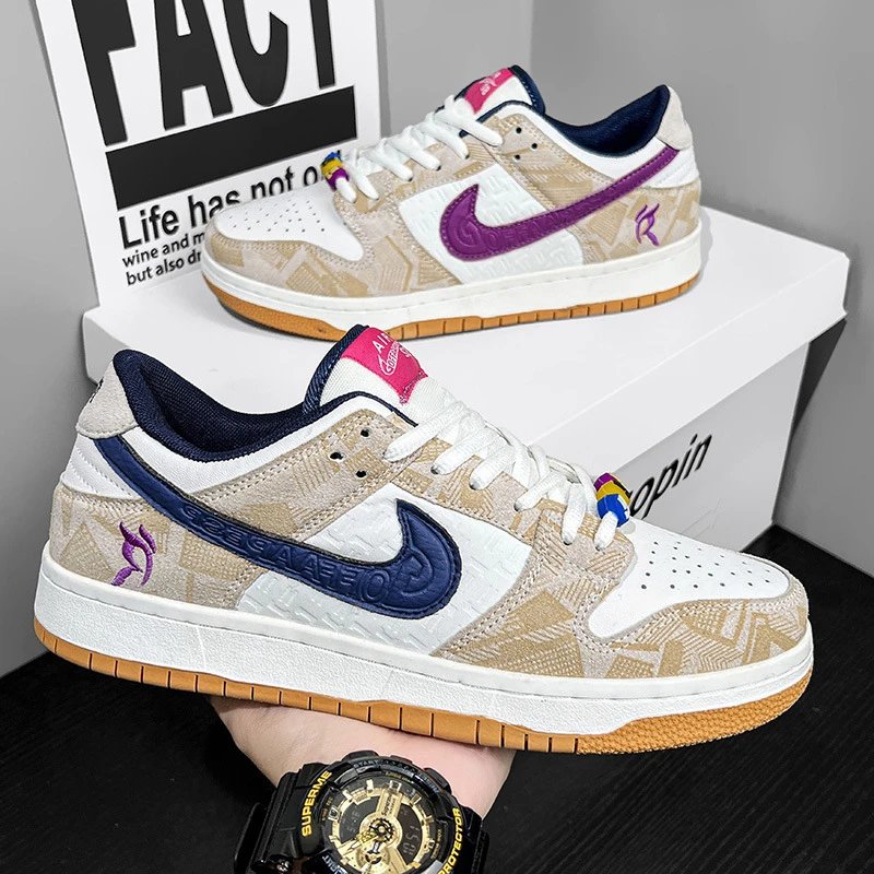 Nike Beige Low Top Sneakers
