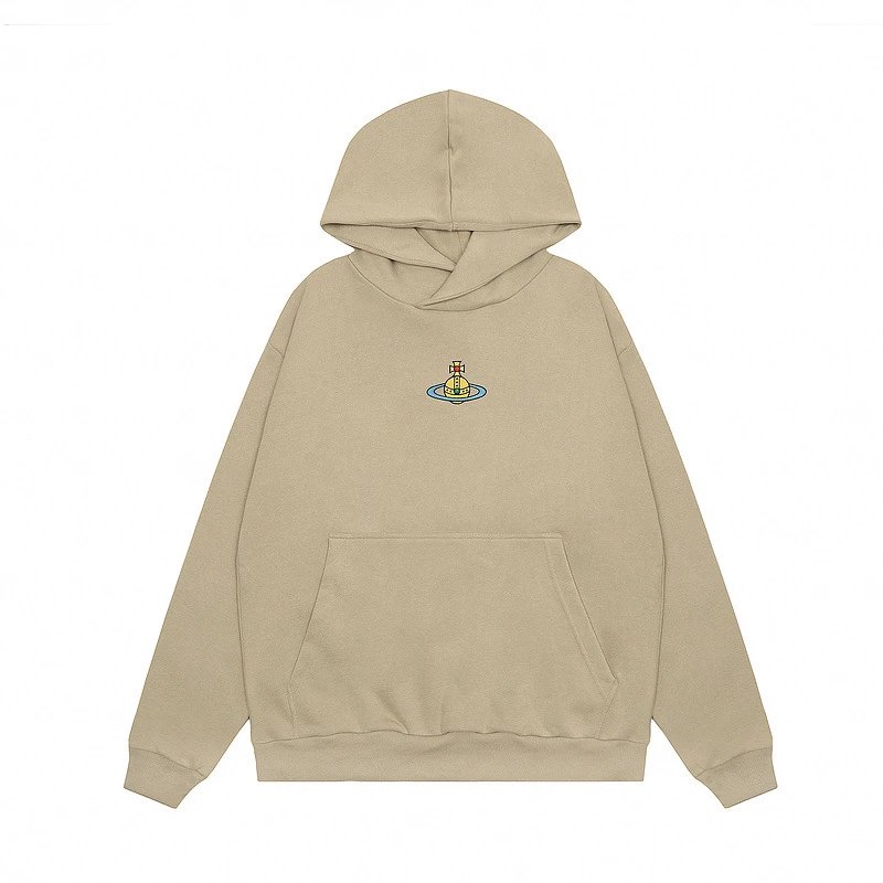 Vivienne Westwood Red Label Orb Logo Hoodie Beige - 8