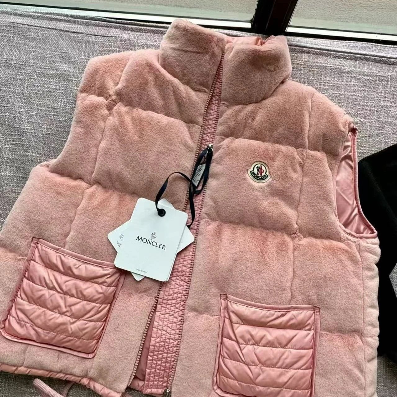 Moncler Pink Padded Vest