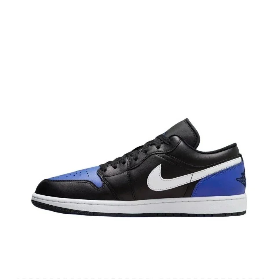 AJ1 low side 553558-042 black blue and white hook SKU image