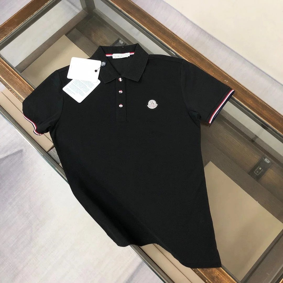 Moncler Black Polo Shirt