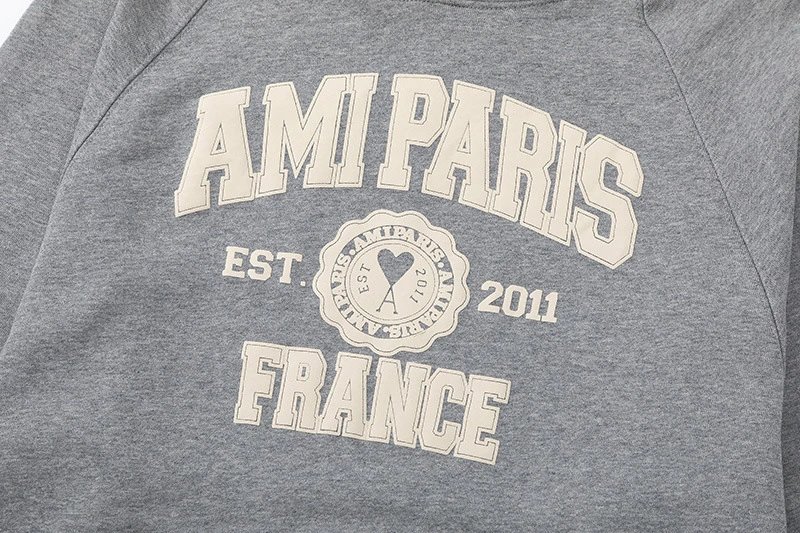 Ami Paris College Arch Hoodie Black - 24