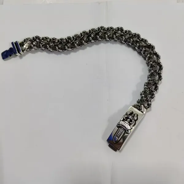 Chrome Hearts Floral Link Bracelet Silver - 1