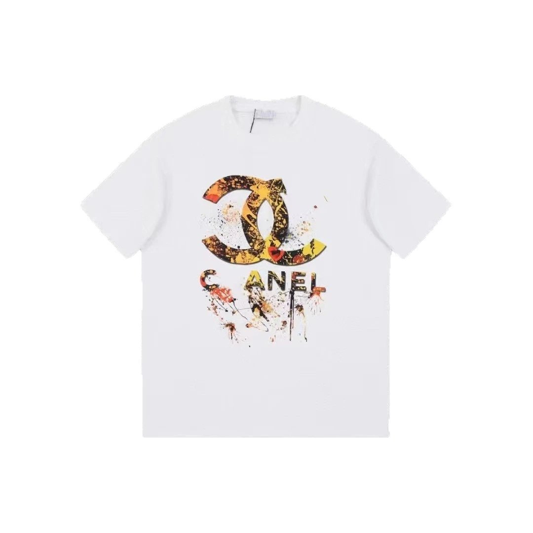 Kid Chanel White Short Sleeve T-Shirt
