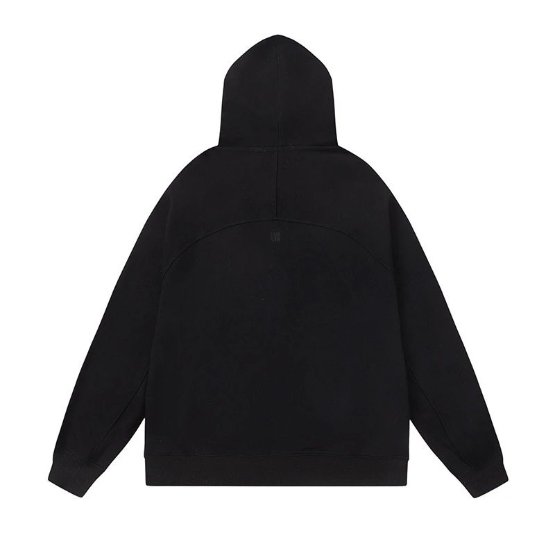 Ami Paris College Arch Hoodie Black - 5