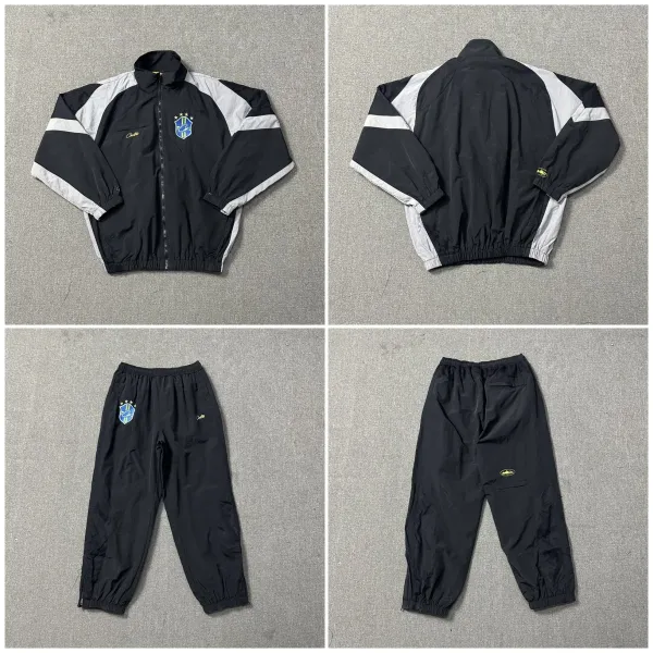 Copa Brasil White and Black Windbreaker Jacket - 15