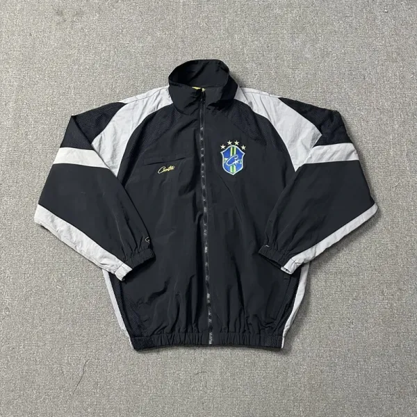 Copa Brasil White and Black Windbreaker Jacket - 17