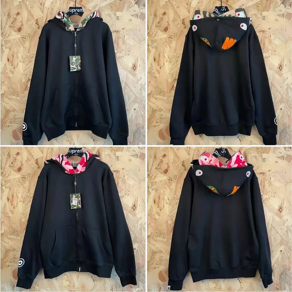 BAPE Black Shark Zip-Up Hoodie
