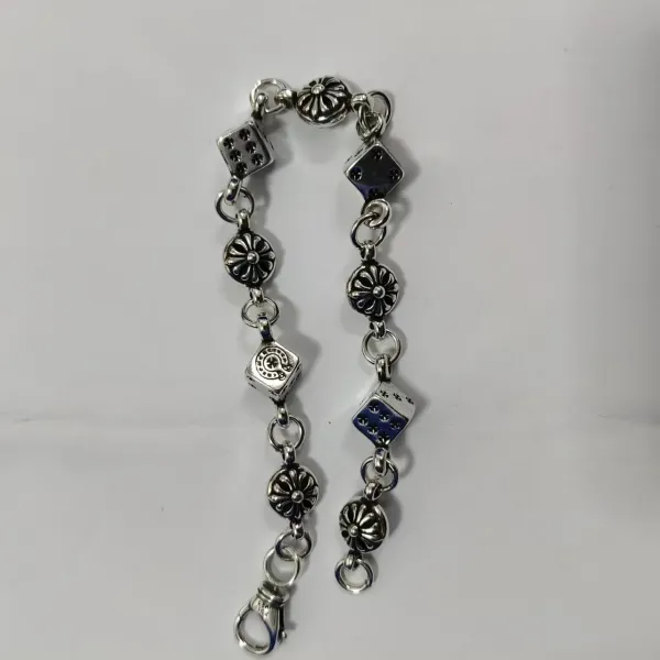 Chrome Hearts Dice Charm Bracelet Silver - 1