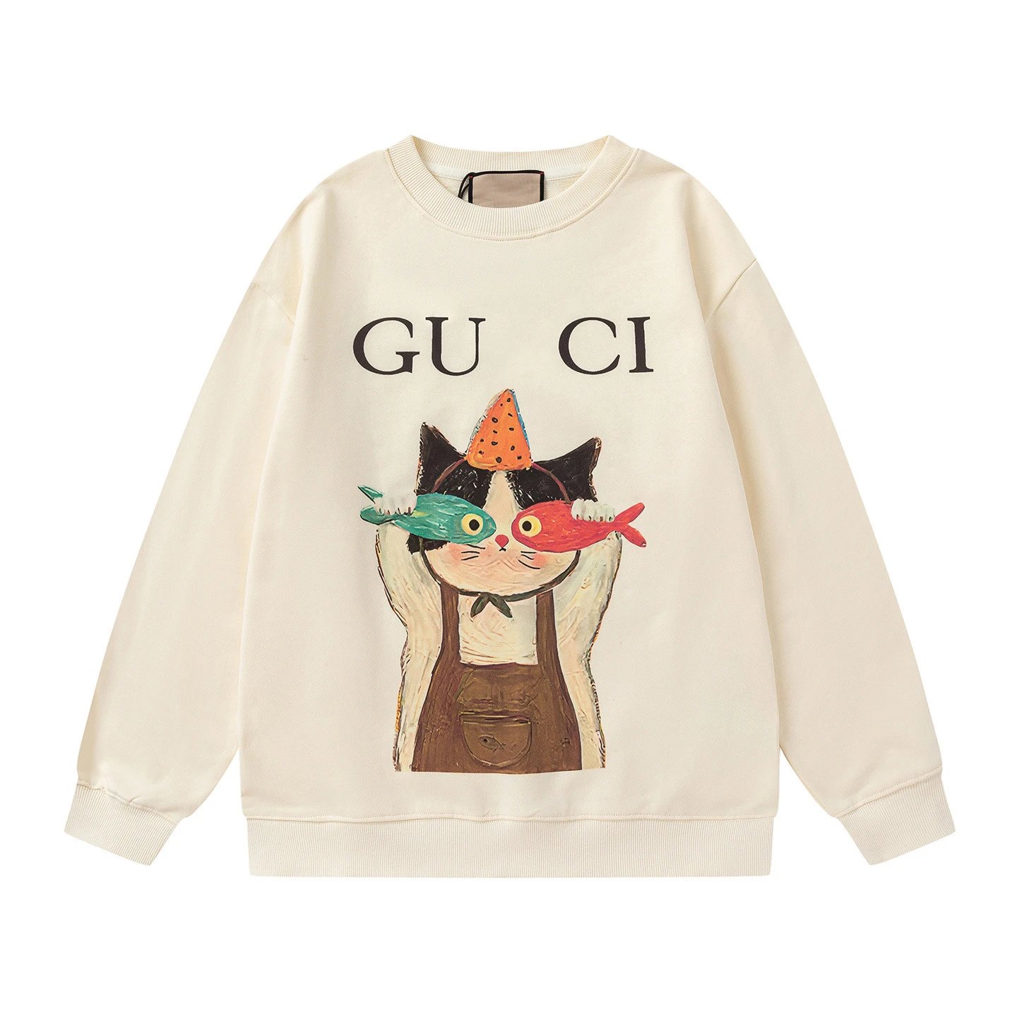 Gucci Cream Long Sleeve Sweatshirt