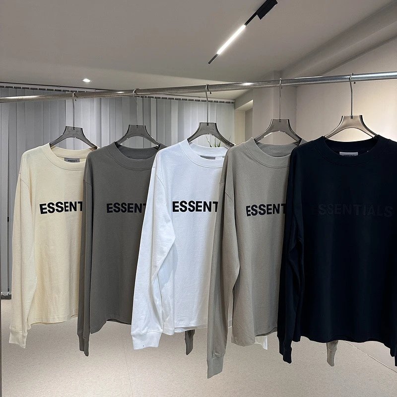 Essentials Black Long Sleeve Tee