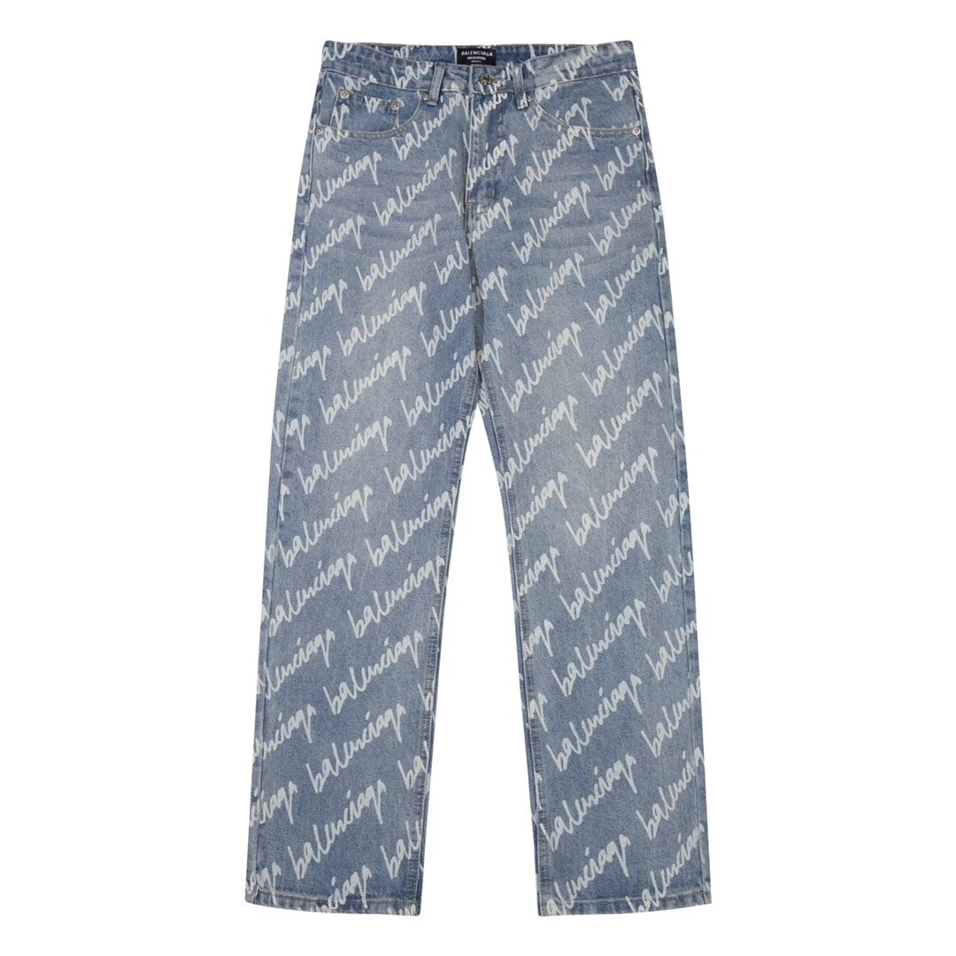 Balenciaga Blue Straight Leg Jeans