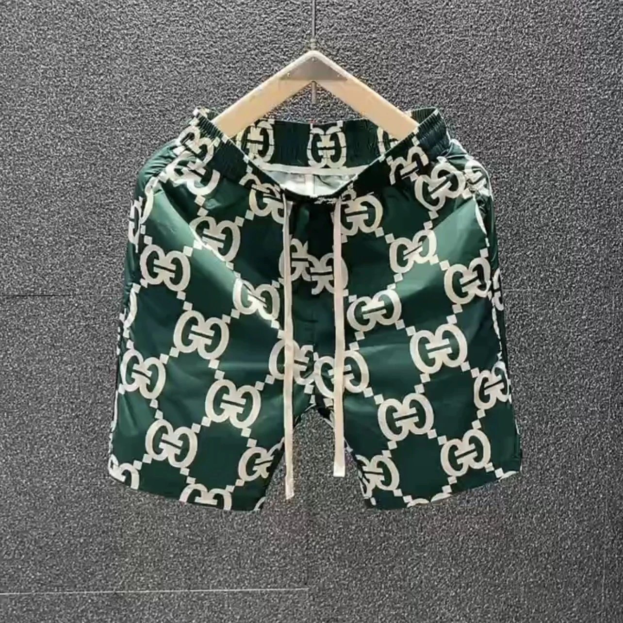 Gucci Green Patterned Shorts