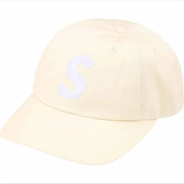 Supreme S Logo Cap Beige Baseball Cap - 1