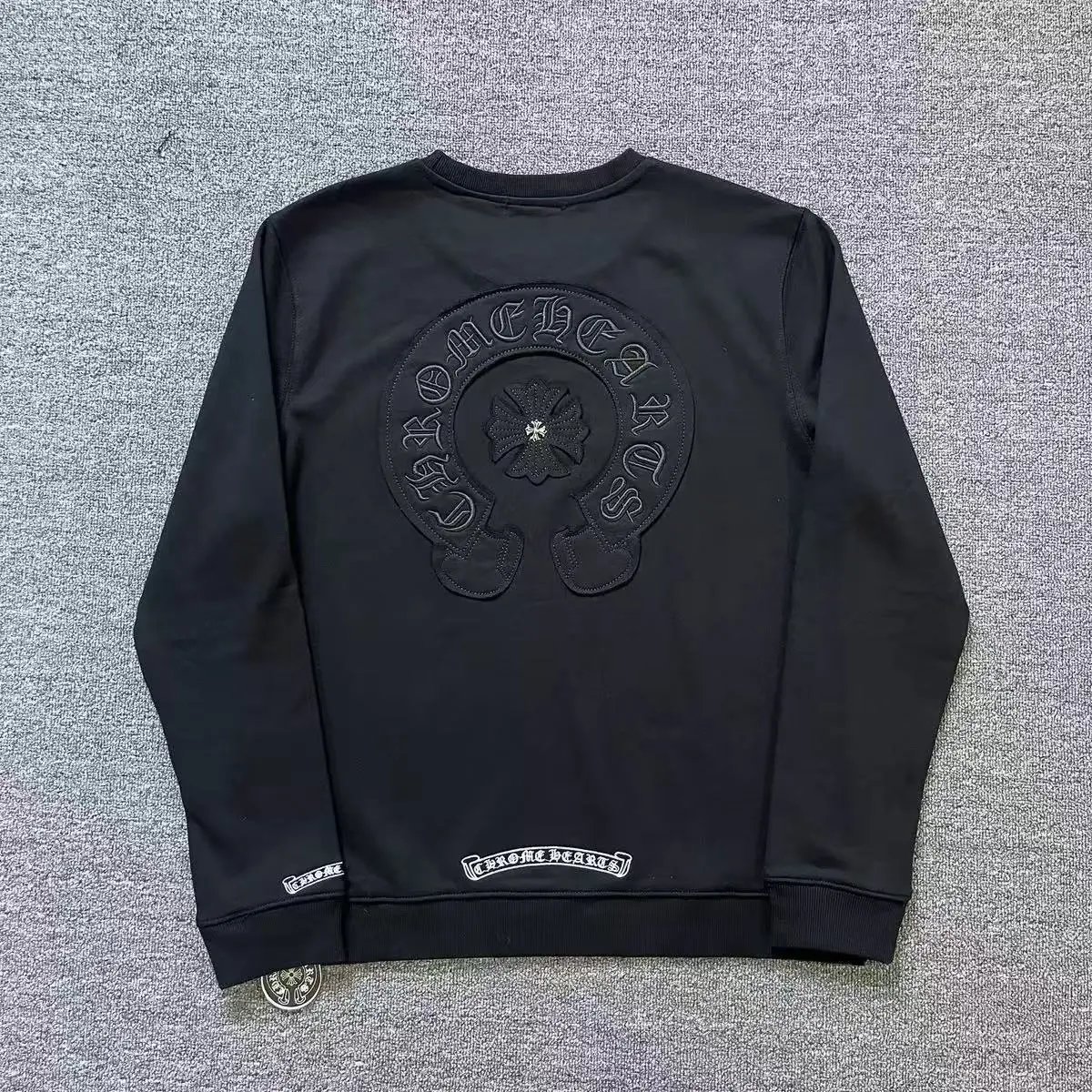 Chrome Hearts Black Long Sleeve Sweatshirt