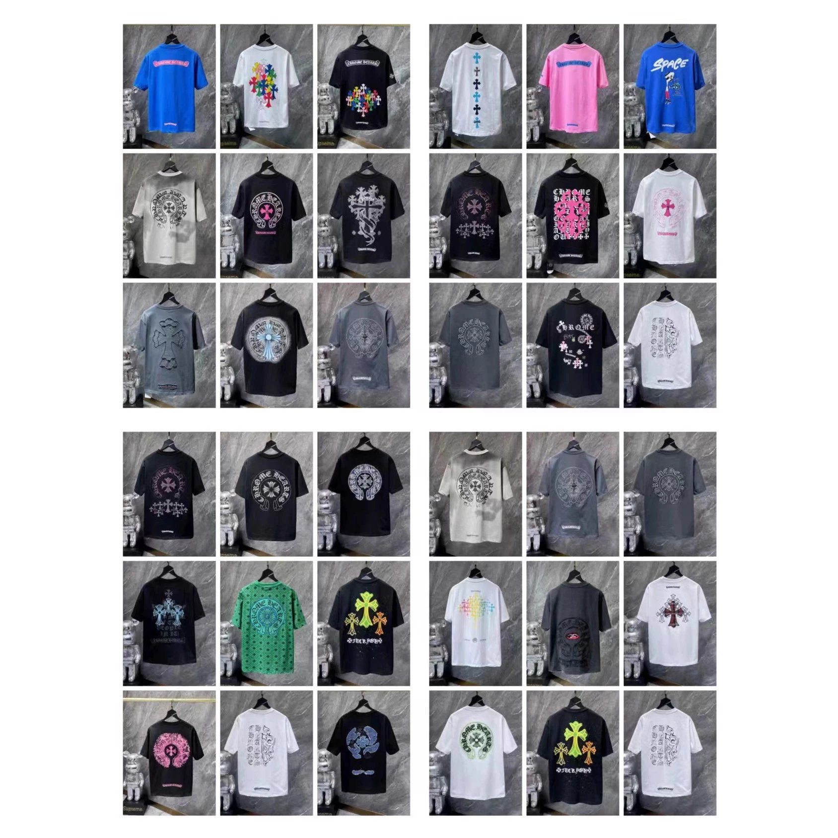 Chrome Hearts Black Cross Print T-Shirt