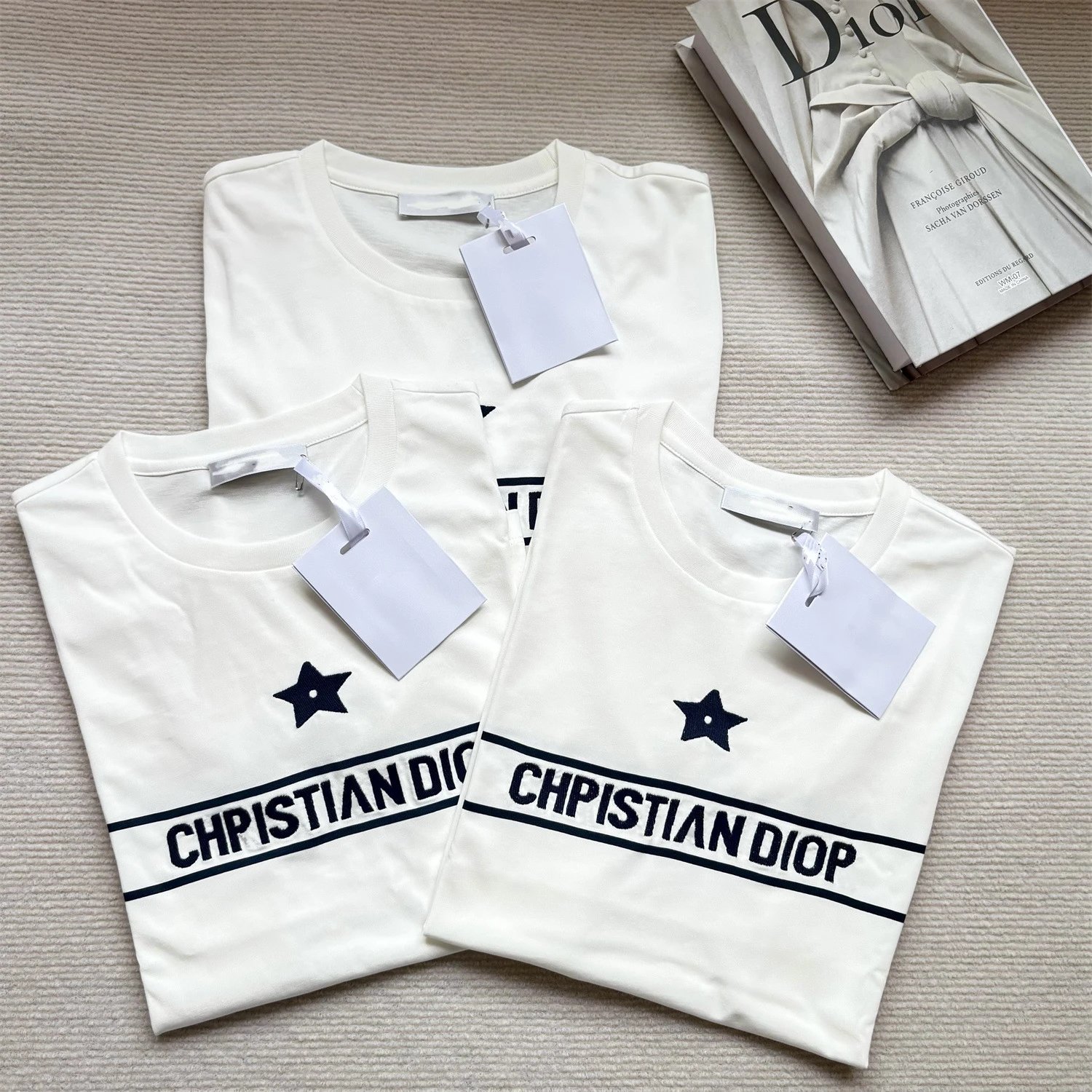 Christian Dior White Short Sleeve T-Shirt
