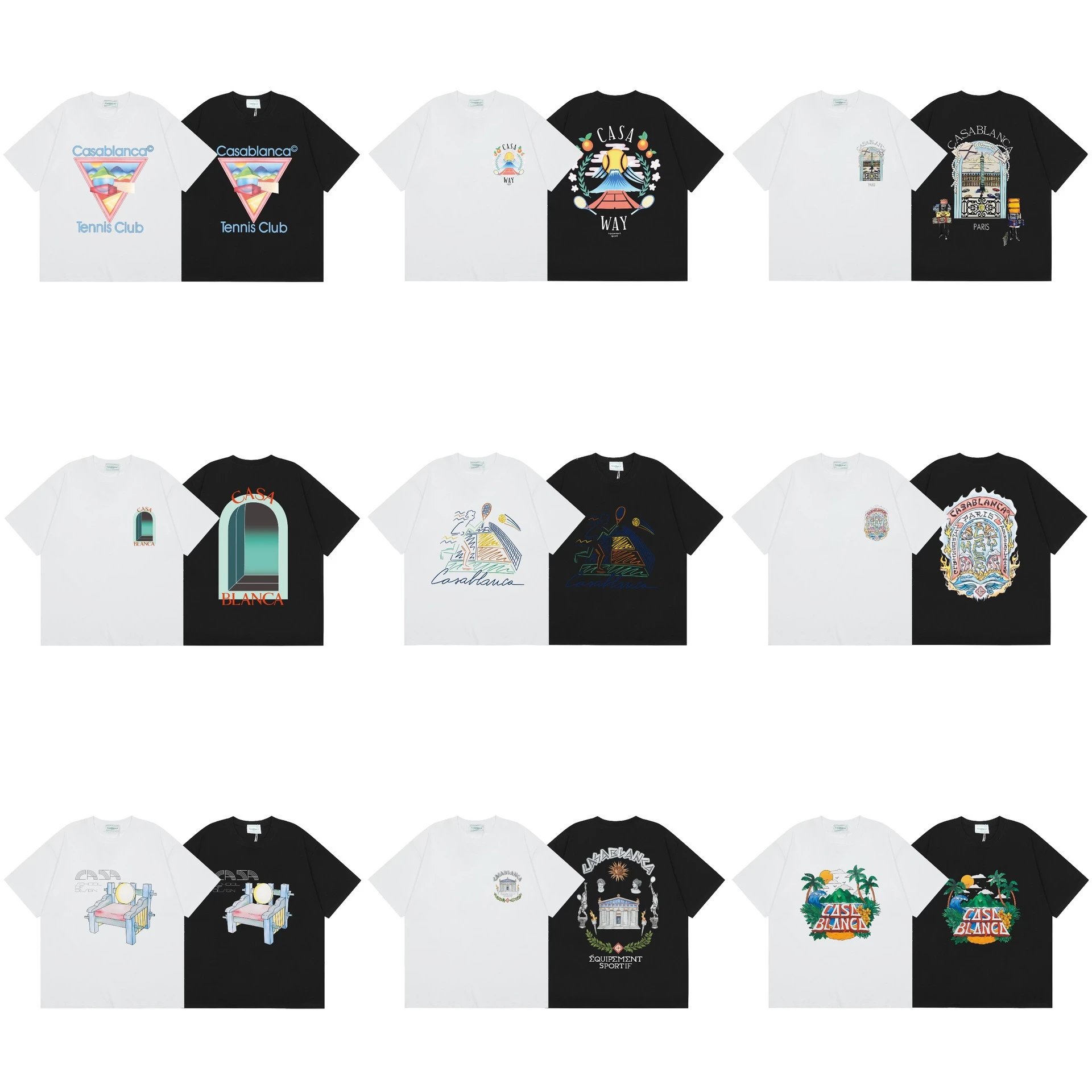 Kid Casablanca White and Black Graphic T-Shirts