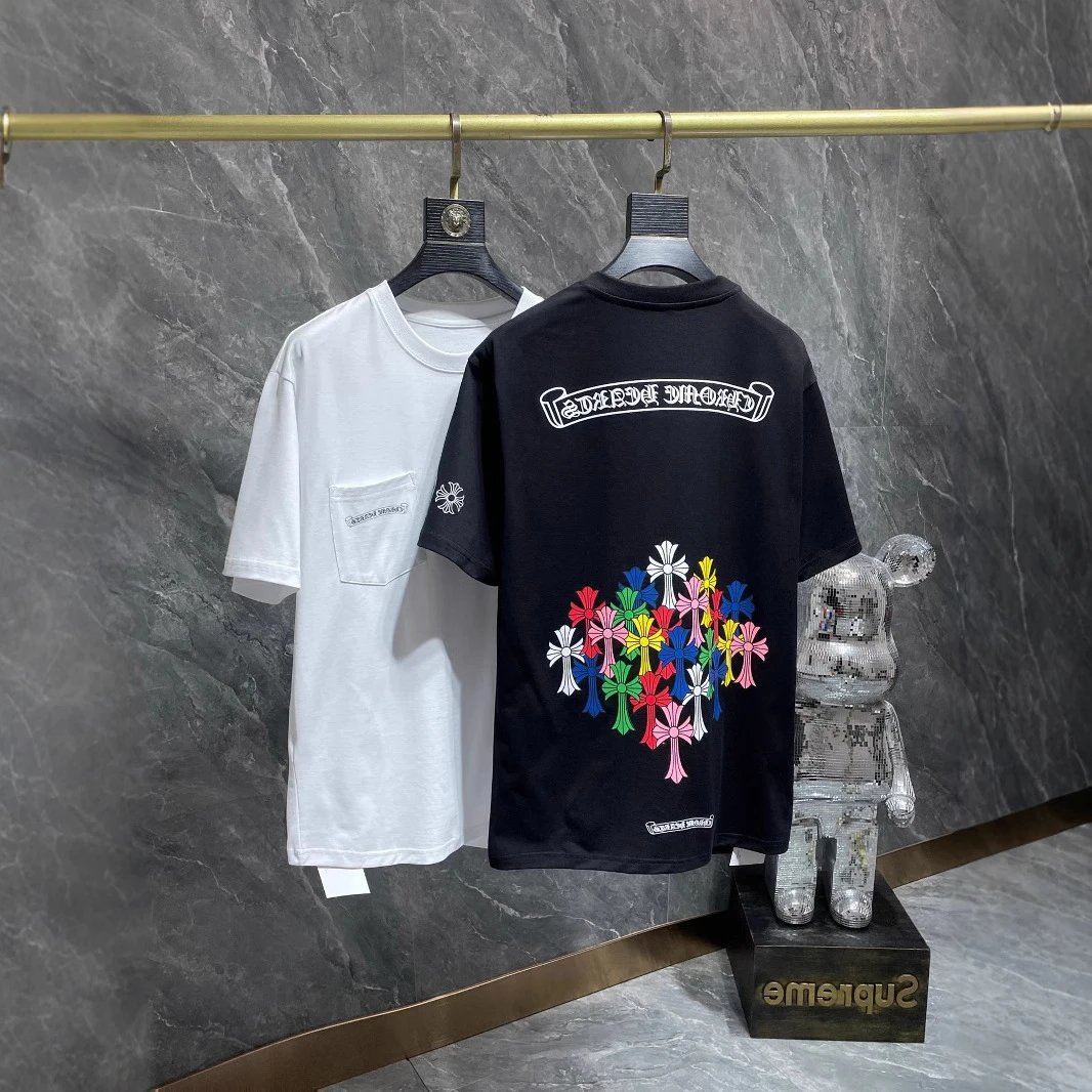 Chrome Hearts Black White Short Sleeve T-Shirt