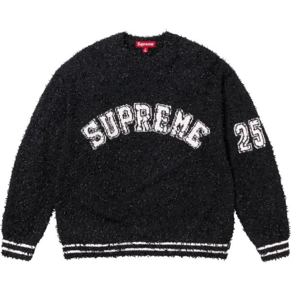 Supreme Fuzzy Knit Sweater Black - 1