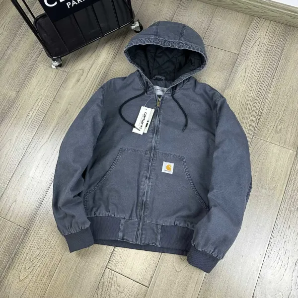 Carhartt WIP Active Jacket Army Green Hooded Jacket - 5