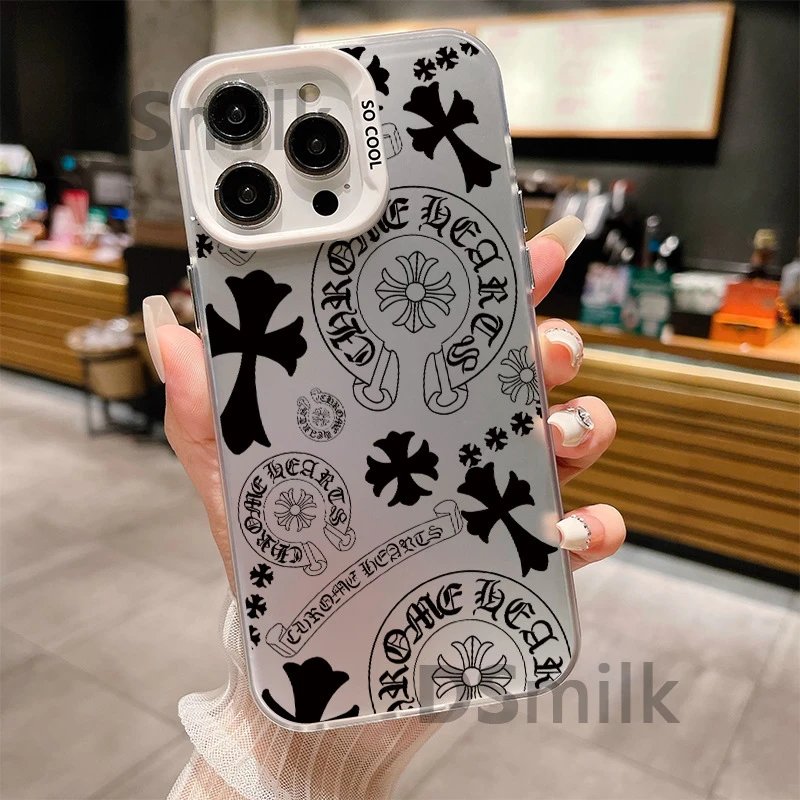 Chrome Hearts x Custom Print Silver Mirror Phone Case - 5