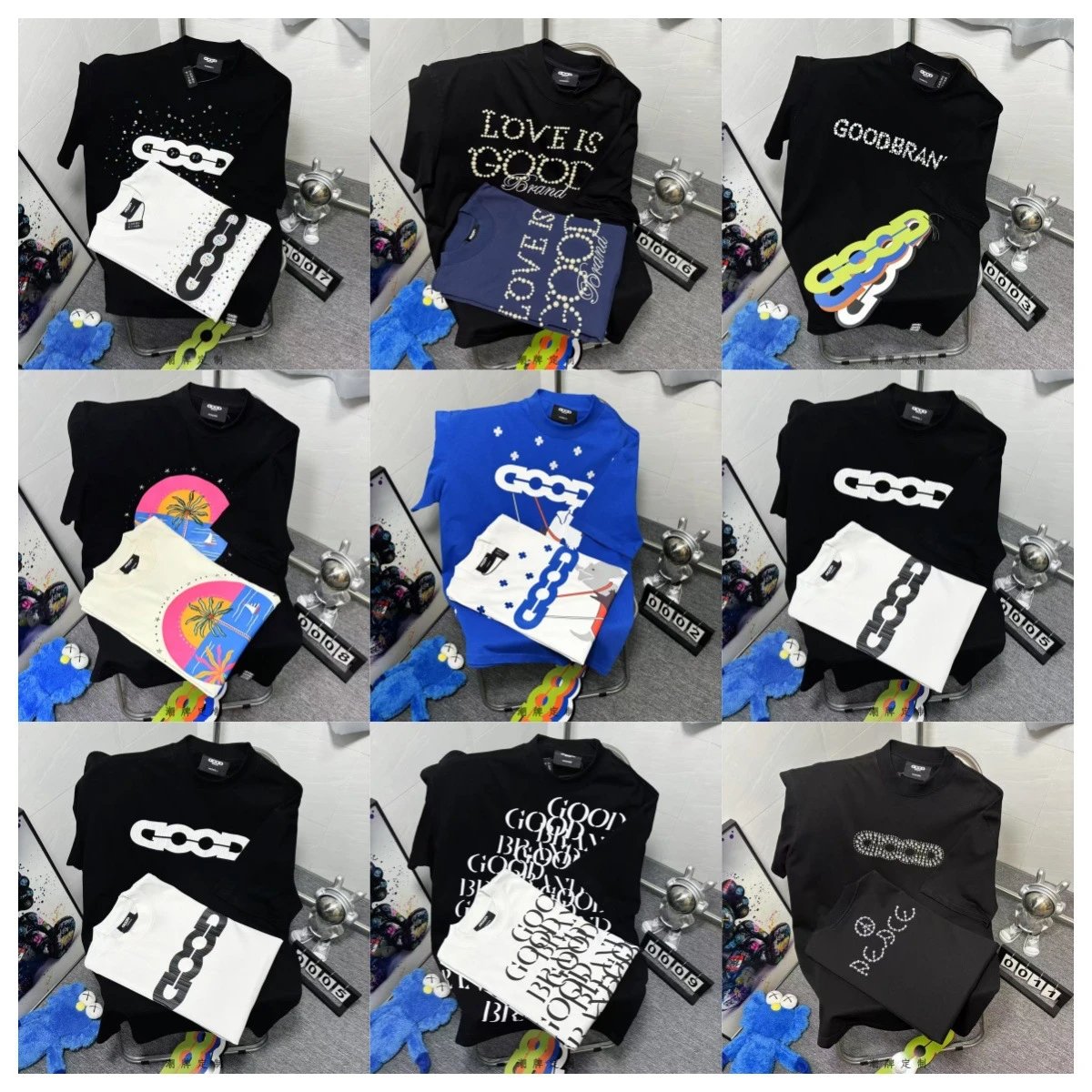 Goodbrand Black White Graphic T-Shirt Combo Pack