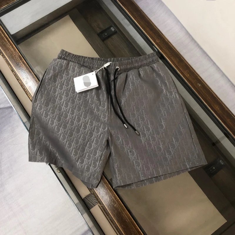Dior Grey Logo Shorts