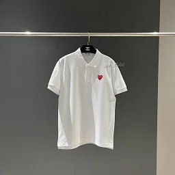 thumbnail for CDG fashionable heart-shaped polo shirt