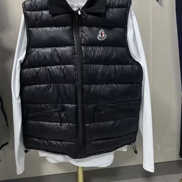 Moncler Genius 1952 Quilted Vest Silver Gray - 4