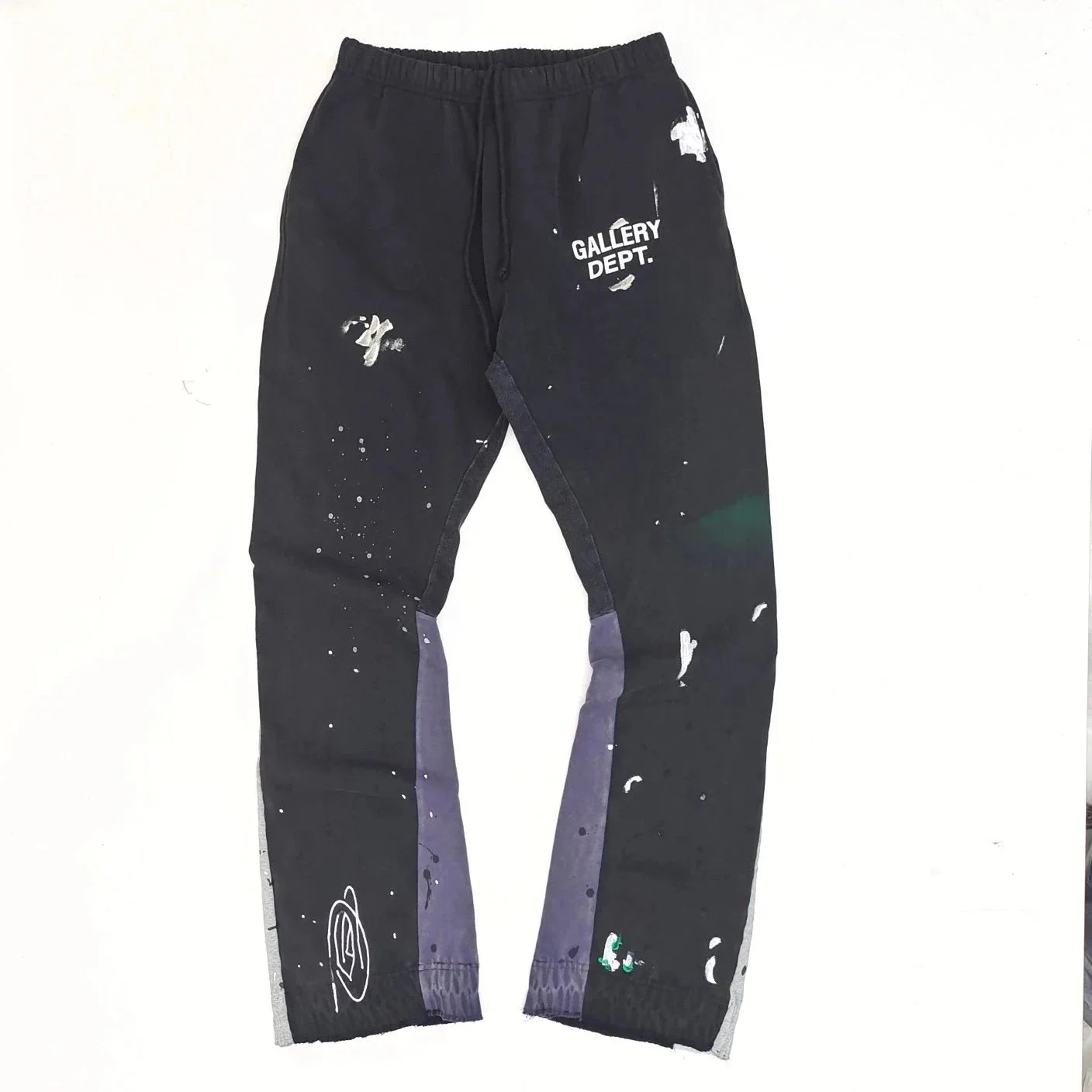 Gallery Dept. Black Paint Splatter Sweatpants