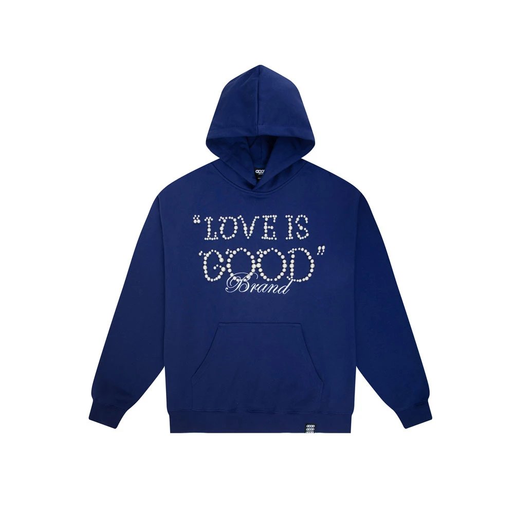 LOVE IS GOOD Brand Hoodie Black - 12