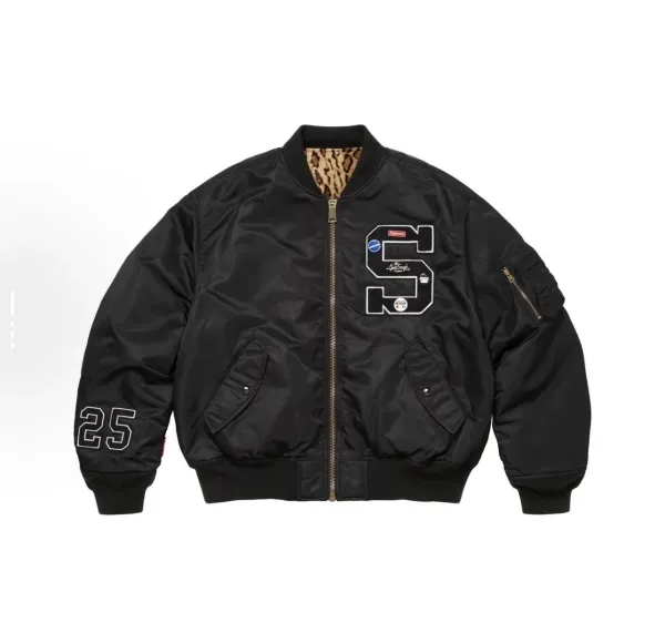 Supreme x NASA MA-1 Bomber Jacket Black - 1