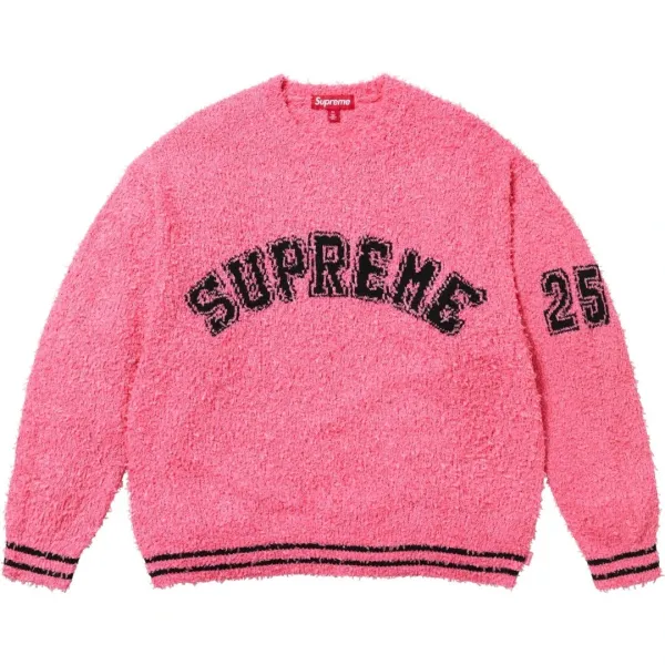 Supreme Fuzzy Knit Sweater Pink - 1
