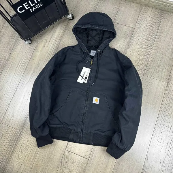 Carhartt WIP Active Jacket Army Green Hooded Jacket - 7