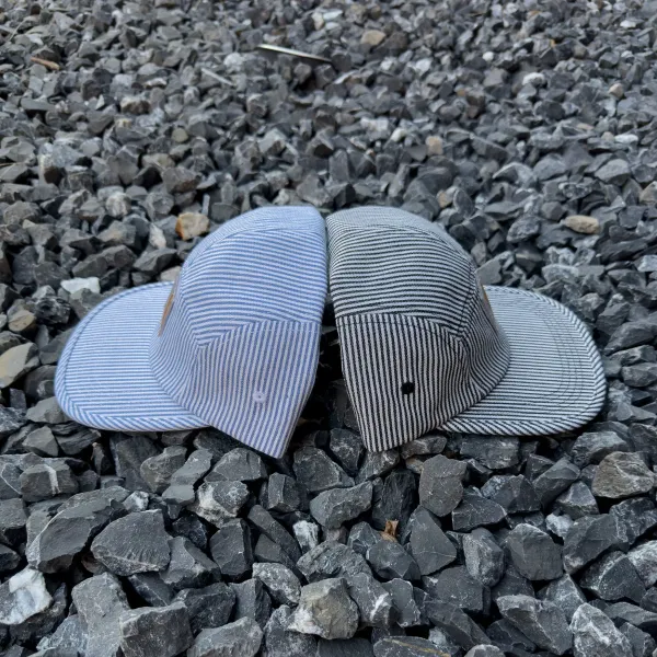 Carhartt Work In Progress Stripe Five-Panel Cap Pink Embroidery Hat - 5