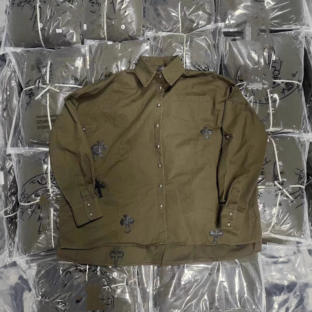 Kid Cross Olive Long Sleeve Shirt