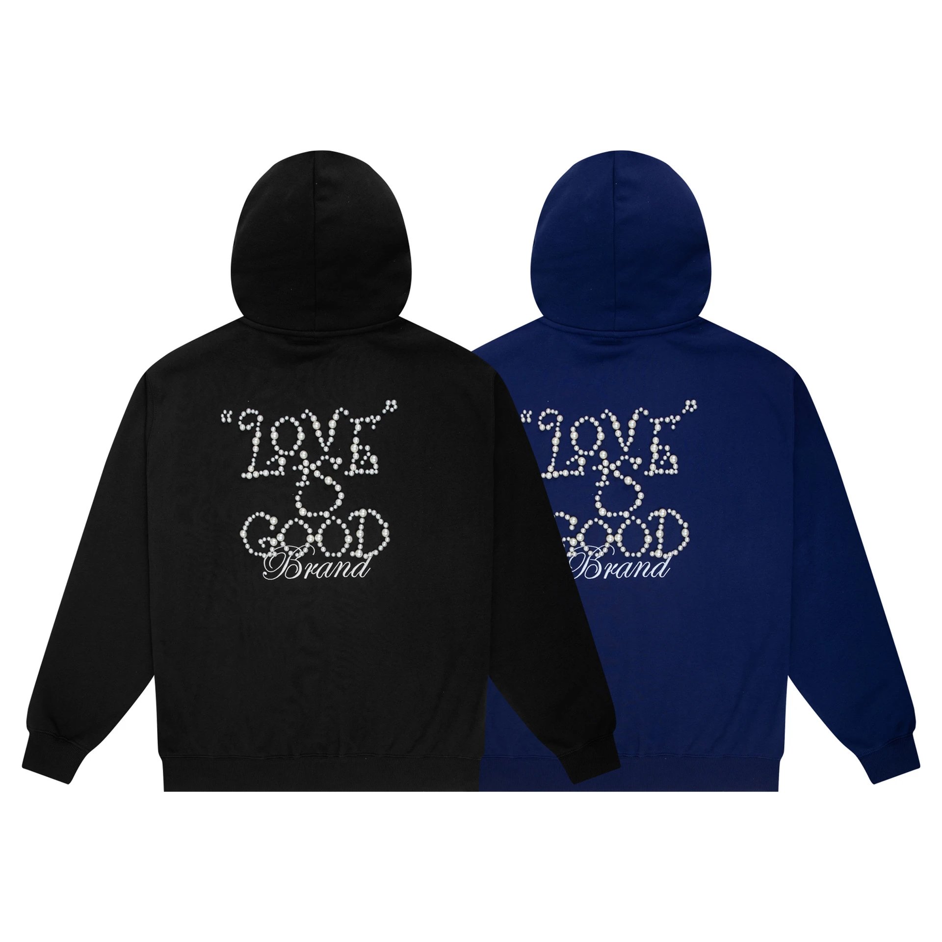 LOVE IS GOOD Brand Hoodie Black - 10