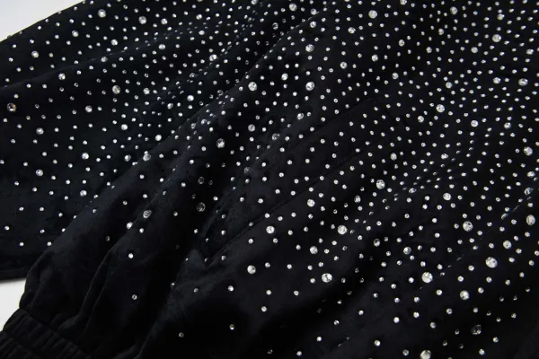 Gucci Horsebit Crystal-Embellished Velvet Jacket Black - 9