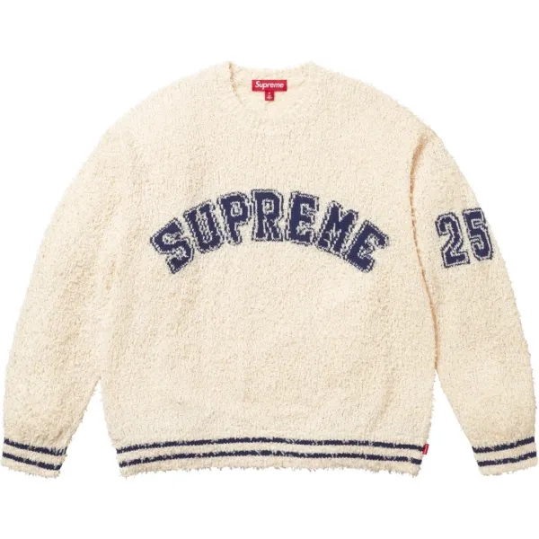 Supreme Fuzzy Knit Sweater Beige - 1