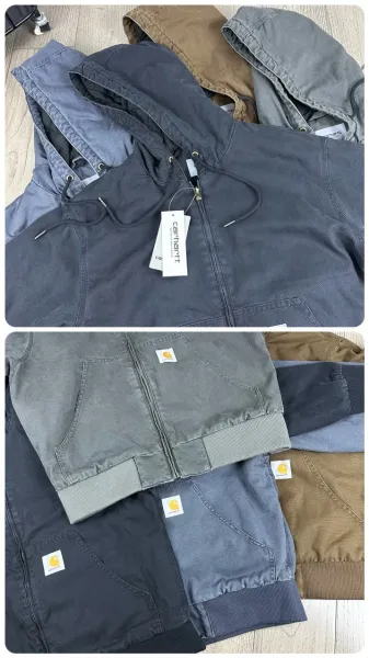 Carhartt WIP Active Jacket Army Green Hooded Jacket - 10