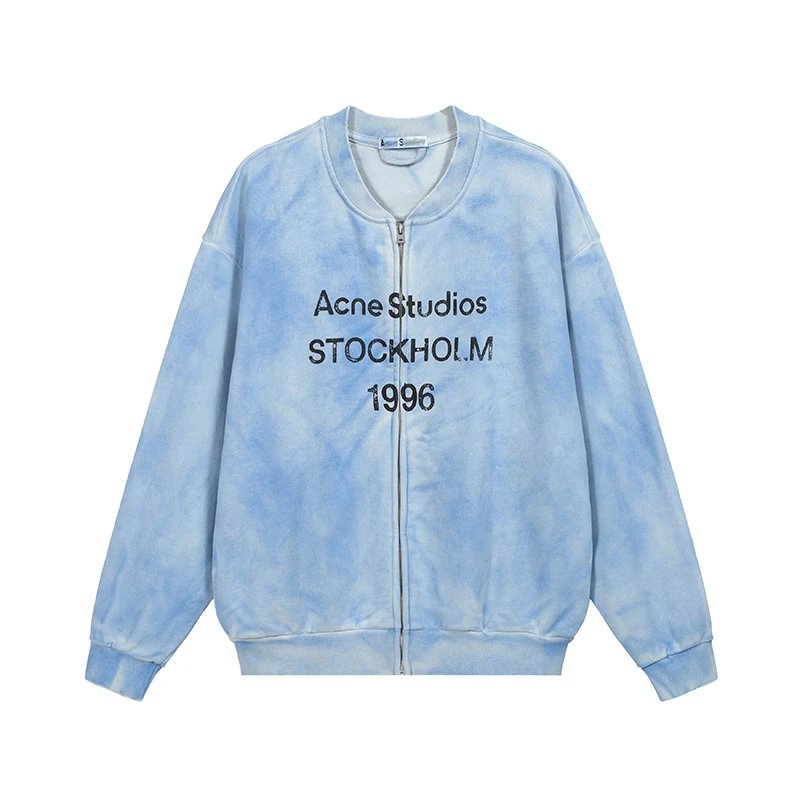 Acne Studios Stockholm 1996 Blue Tie-Dye Bomber Jacket