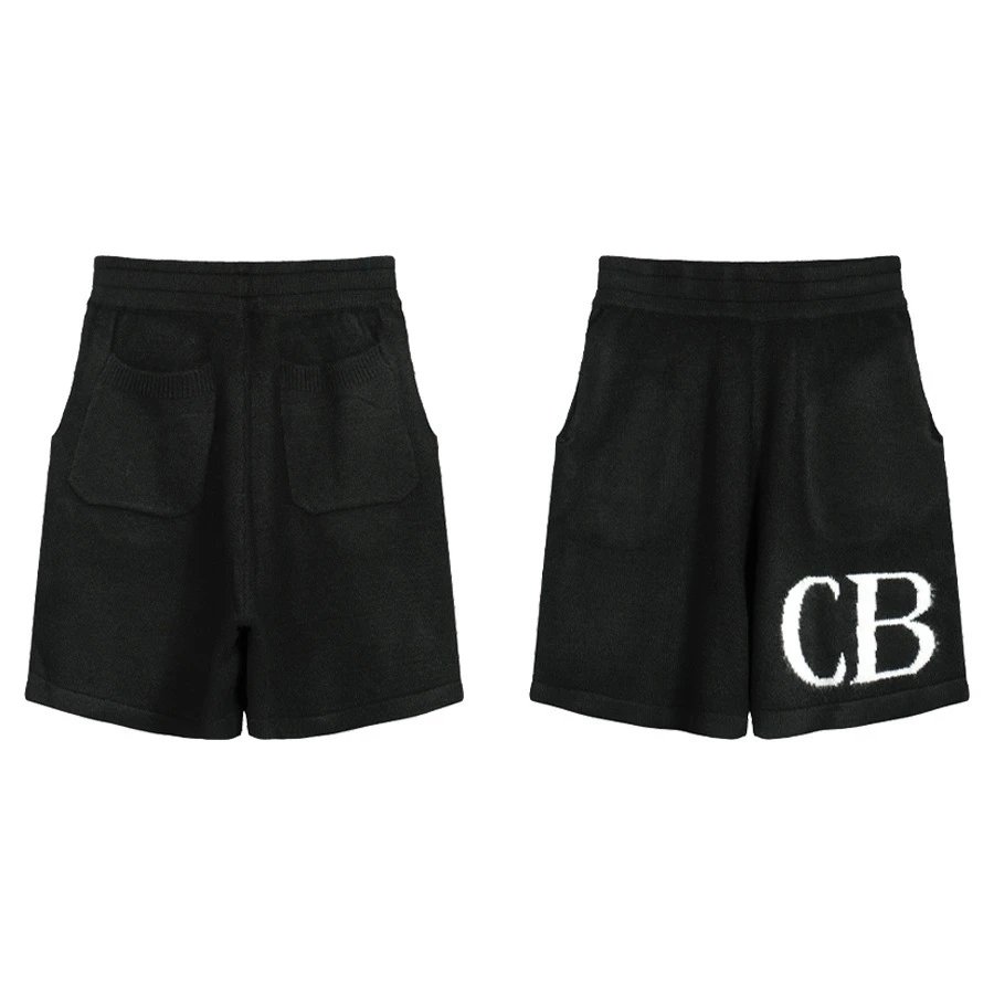 CB Black Knit Shorts
