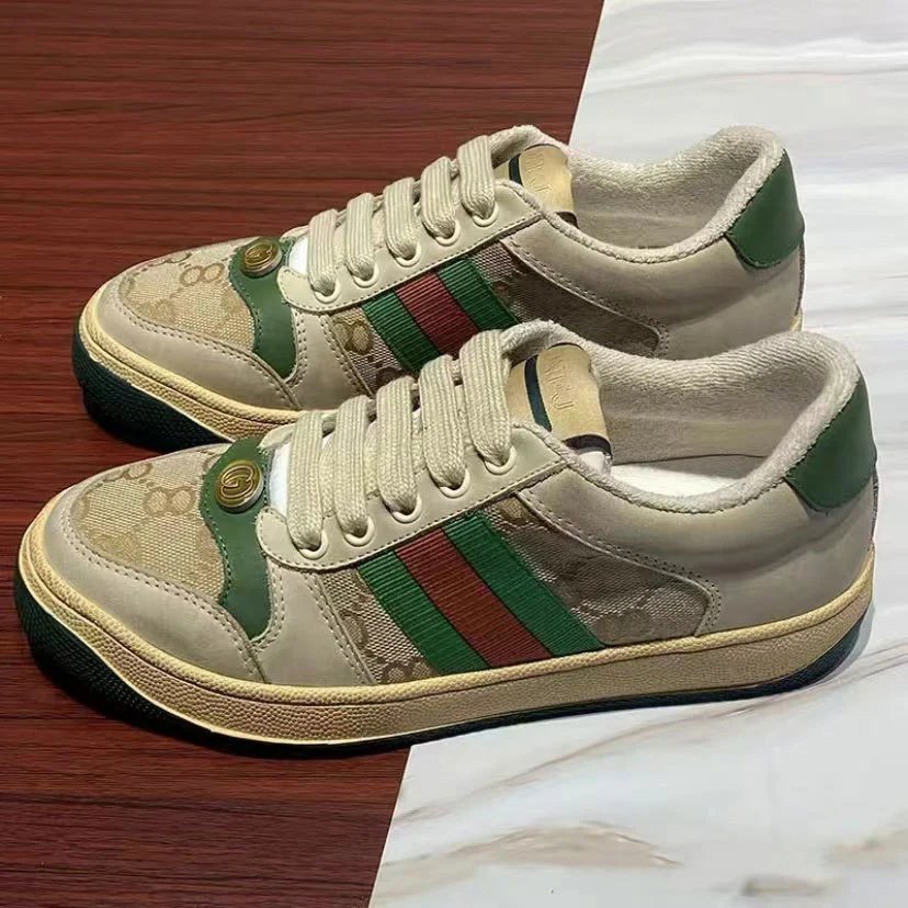 Gucci Beige Low Top Sneakers