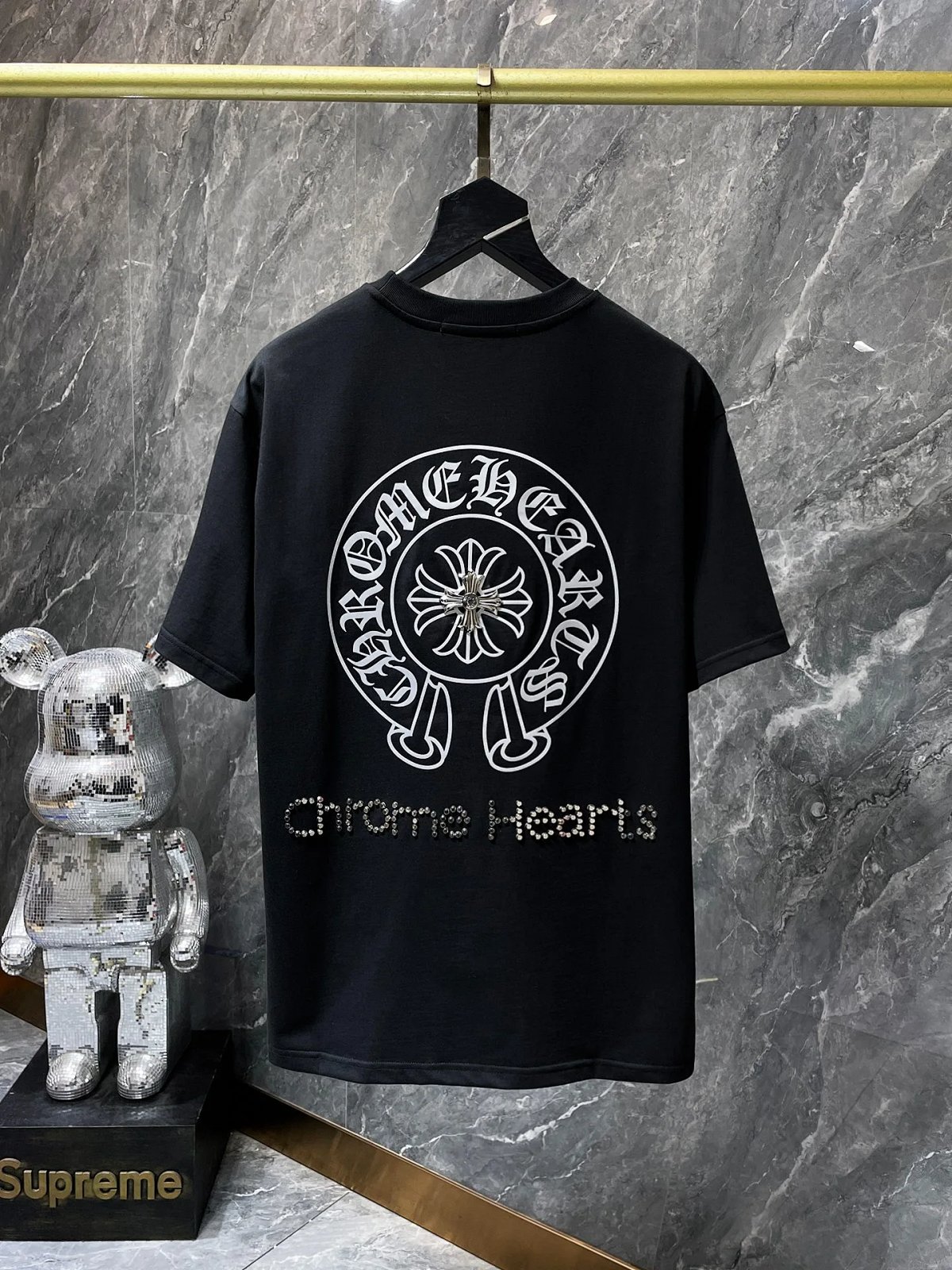 Chrome Hearts Cross Embroidered White T-Shirt product detail 50 in Litbuy spreadsheet finds