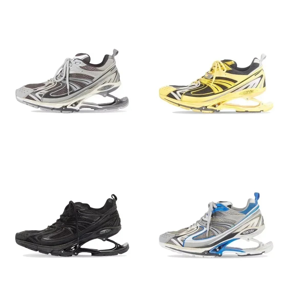 Xpander Running Shoes in Grey, Yellow, Black, and Blue Variants