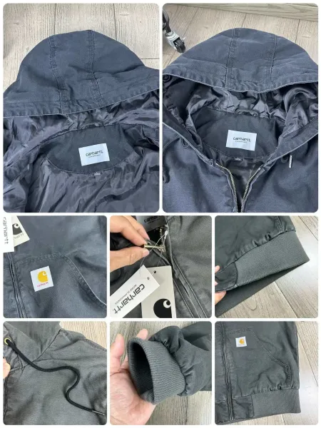 Carhartt WIP Active Jacket Army Green Hooded Jacket - 9