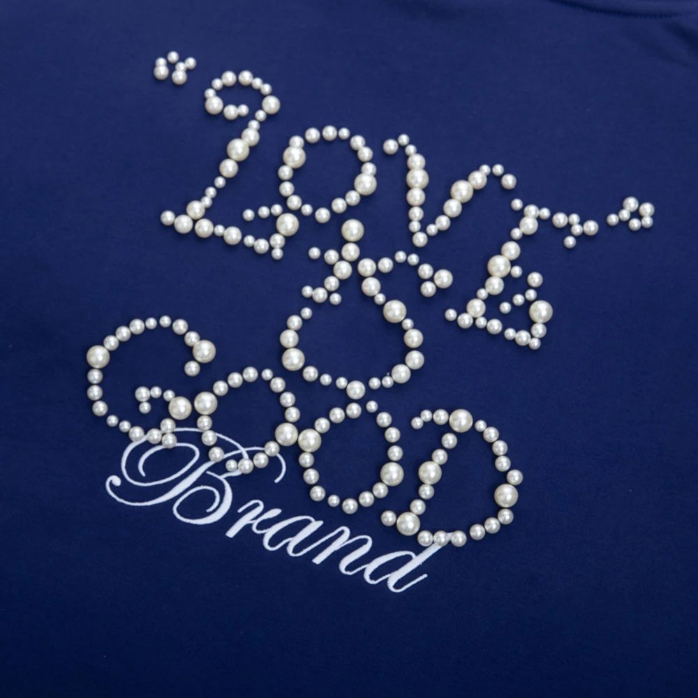LOVE IS GOOD Brand Hoodie Black - 6