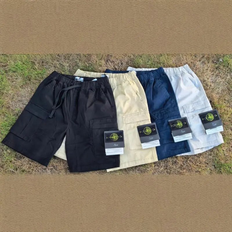 Stone Island Black Cargo Shorts