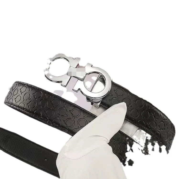 Salvatore Ferragamo Men's Belt—featuring the brand's iconic Gancini buckle as its core design element.